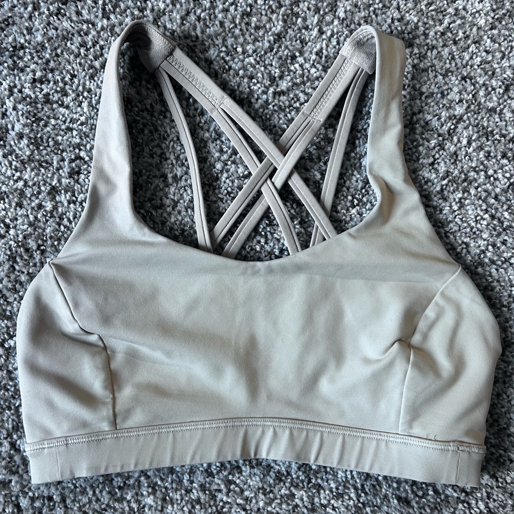 Lululemon Women's Cross-Back Sports Bra - Tan